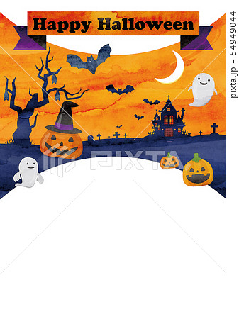 ハロウィン素材 54949044