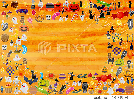 ハロウィン素材 54949049
