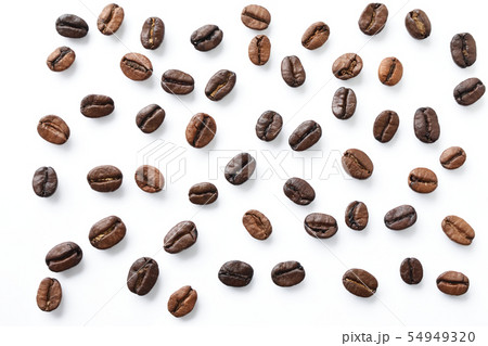 散らばったコーヒー豆 散らばったコーヒー豆 54949320