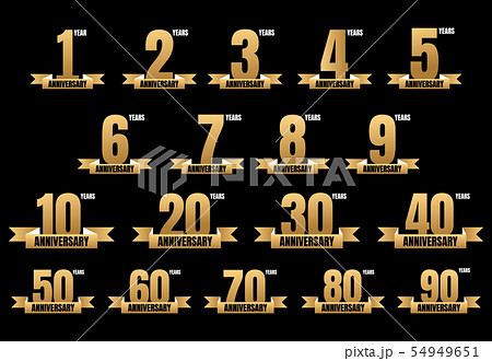 Set of Anniversary template design Set of Anniversary template design 54949651