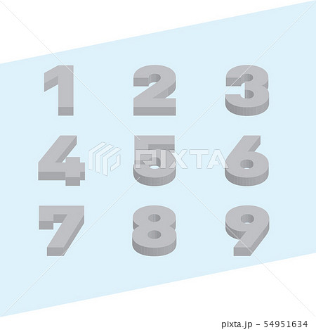 数字 数 ナンバーのイラスト素材