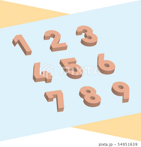 数字 数 ナンバーのイラスト素材