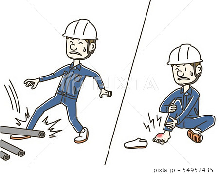 足を痛めた技術者 54952435