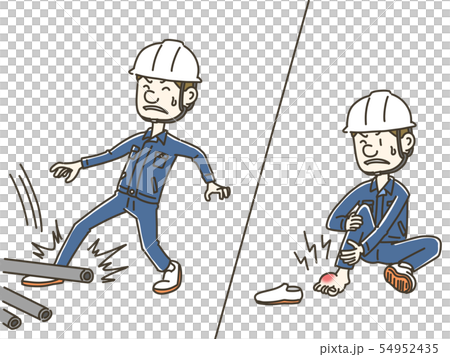 足を痛めた技術者 54952435