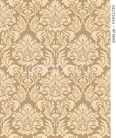 ダマスク柄・ダマスク織の背景イラスト_シームレスパターン・連続柄_2色配色 ダマスク柄・ダマスク織の背景イラスト_シームレスパターン・連続柄_2色配色 54952785