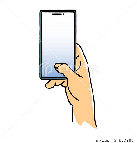 スマートフォンを持つ手２ 54953380