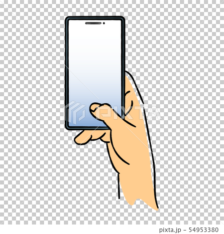 スマートフォンを持つ手２ 54953380