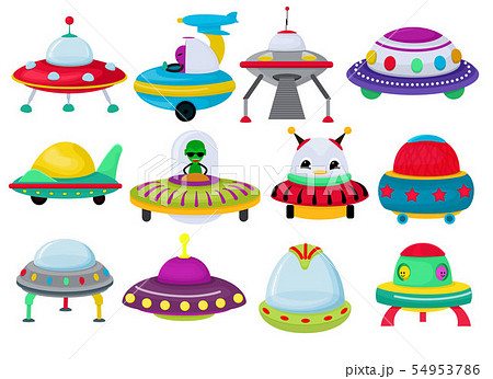 Ufo vector spaceship rocketship and spacy rocket illustration set of spaced ship or spacecraft Ufo vector spaceship rocketship and spacy rocket illustration set of spaced ship or spacecraft 54953786