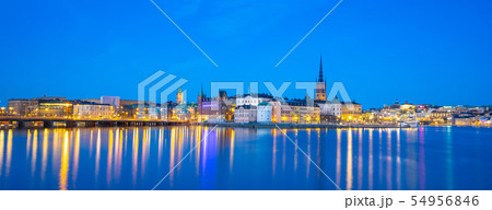 Stockholm cityscape skyline with Gamla Stan 54956846