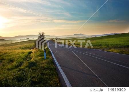 Sunset Tuscany landscape Sunset Tuscany landscape 54959309