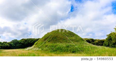 双六古墳　パノラマ　【長崎県壱岐市】 54960553