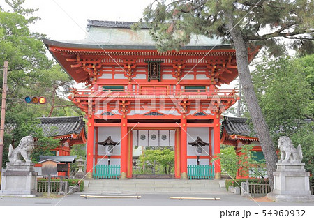 京都　今宮神社の楼門 54960932