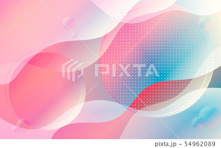 Elegant Colorful Complex Wave and circle polka dot 54962089