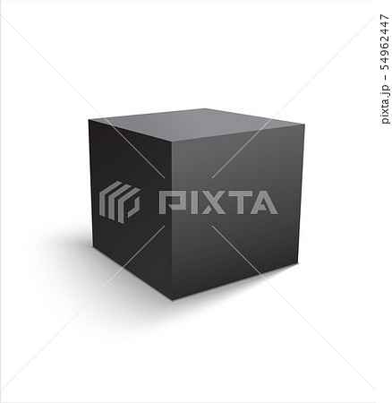 Box black icon. Template for your design. 54962447