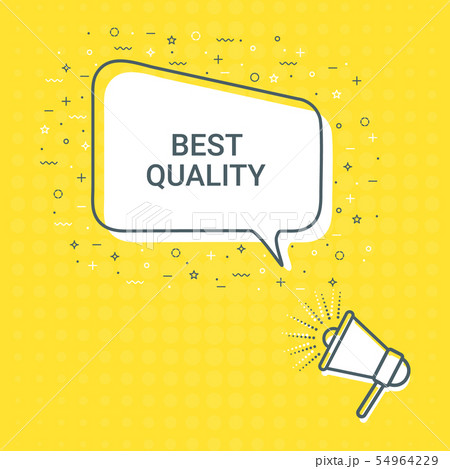 Megaphone With Best Quality Speech Bubble. Loudspeaker. Illustrations For Promotion Marketing For 54964229