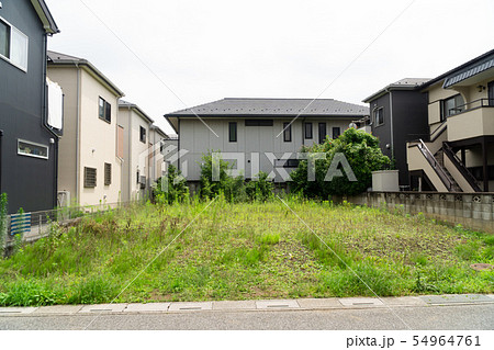 住宅街の空き地 住宅街の空き地 54964761