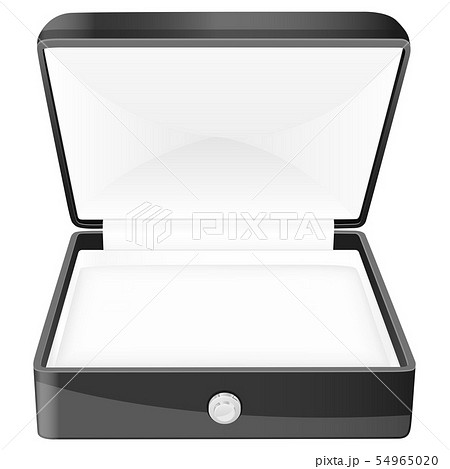 Jewelry box. Open black empty case for jewel or watch 54965020