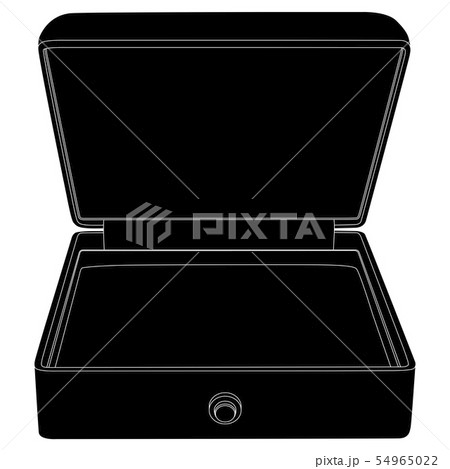 Jewelry box. Black outline icon 54965022