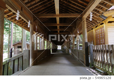 信州 上諏訪 諏訪神社上社 布橋 全国の諏訪神社の総本山 7年に一度の御柱祭で有名 信州 上諏訪 諏訪神社上社 布橋 全国の諏訪神社の総本山 7年に一度の御柱祭で有名 54965120