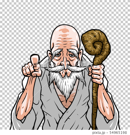 God White Kimono Left Cane Right Pointing God White Kimono Left Cane Right Pointing 54965198