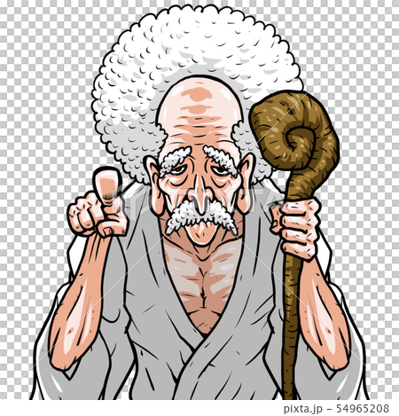 God White Kimono Left Cane Right Pointing God White Kimono Left Cane Right Pointing 54965208