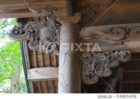 信州 上諏訪 諏訪神社上社 額堂(絵馬堂)の彫刻 全国の諏訪神社の総本山 信州 上諏訪 諏訪神社上社 額堂(絵馬堂)の彫刻 全国の諏訪神社の総本山 54965459