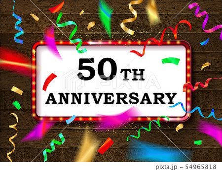 50 Anniversary gold numbers 54965818