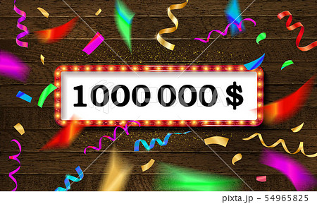 Golden banner 1,000,000 dollars Golden banner 1,000,000 dollars 54965825