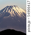 富士山のクローズアップ 54966417