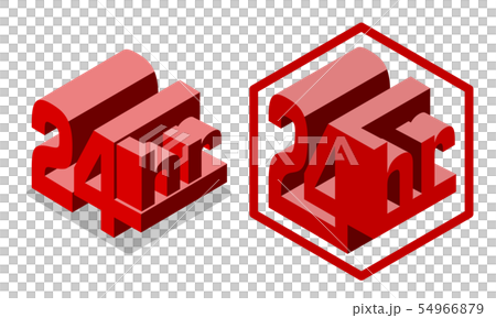 24 hours vector icon 54966879