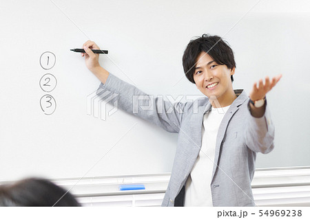 講演/講義を行う20代男性 54969238