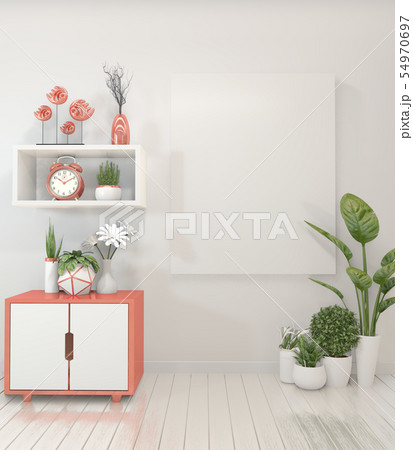 Mock up room interior concept poster frames 54970697