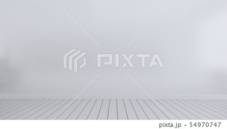 mock up empty room white wall background. 3d 54970747