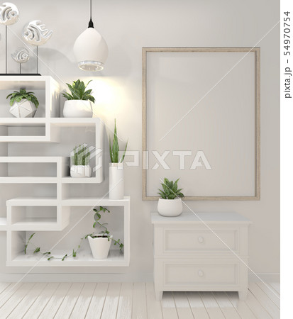 Mock up poster frame and cabinet and decoration Mock up poster frame and cabinet and decoration 54970754