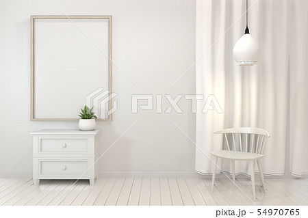 Mock up poster frame and cabinet and decoration Mock up poster frame and cabinet and decoration 54970765