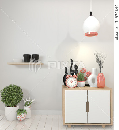 mock up poster granite cabinet and decoration.3d 54970840