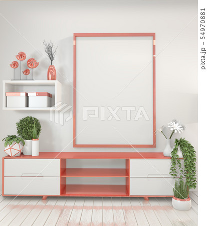 Mock up room interior concept poster frames and 54970881
