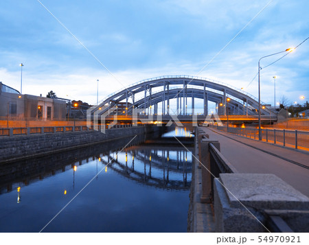 The "American" railway bridges. St. Petersburg, Russia 54970921