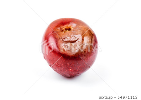 Rotten bad cherry isolated on white background Rotten bad cherry isolated on white background 54971115