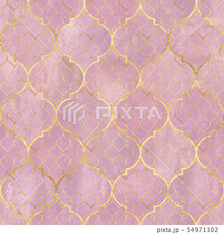 Watercolor abstract geometric seamless pattern. 54971302
