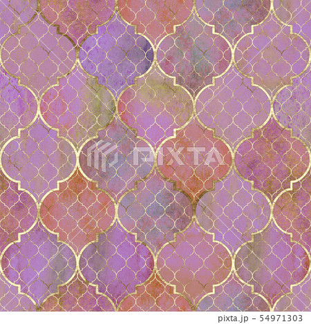 Watercolor abstract geometric seamless pattern. Watercolor abstract geometric seamless pattern. 54971303