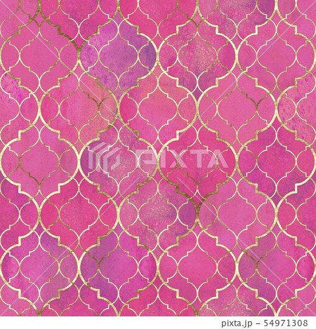 Watercolor abstract geometric seamless pattern. 54971308