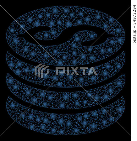Bright Mesh 2D Dollar Coins with Light Spots Bright Mesh 2D Dollar Coins with Light Spots 54972294
