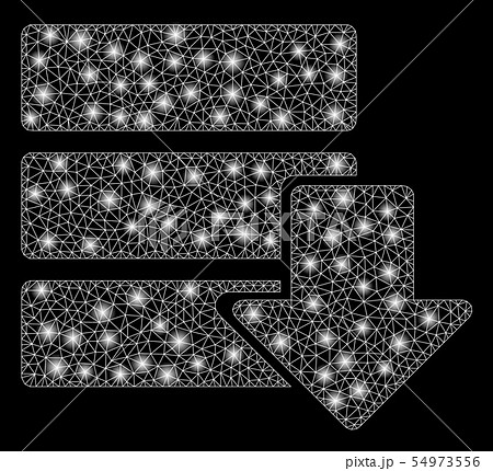 Bright Mesh Wire Frame Download Database with Light Spots 54973556