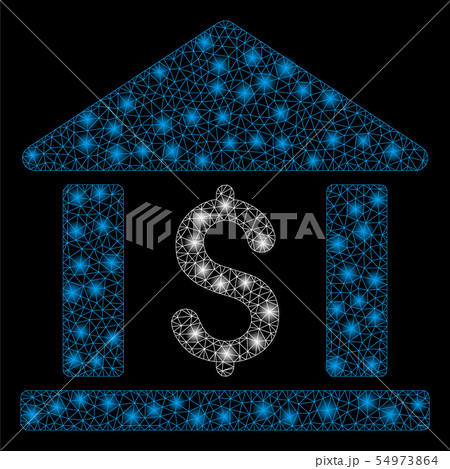 Bright Mesh 2D Dollar Bank with Light Spots Bright Mesh 2D Dollar Bank with Light Spots 54973864
