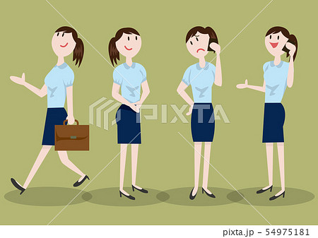 ビジネス_女性_全身 ビジネス_女性_全身 54975181