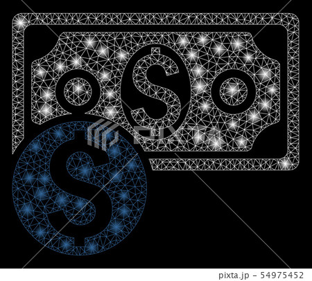 Bright Mesh Carcass Dollar Cash with Light Spots Bright Mesh Carcass Dollar Cash with Light Spots 54975452
