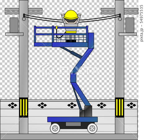 High place work vehicle (during high place work) 54975535