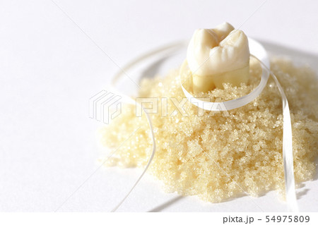 デンタルフロスで虫歯予防 54975809