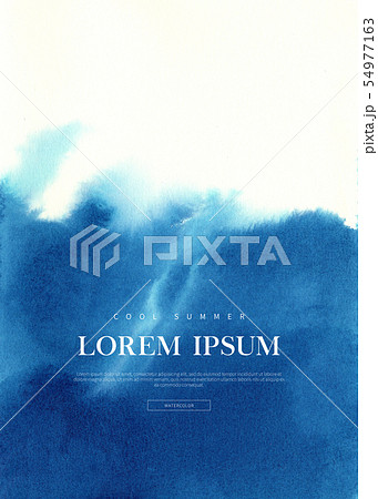 水滴 背景 ブルー 54977163